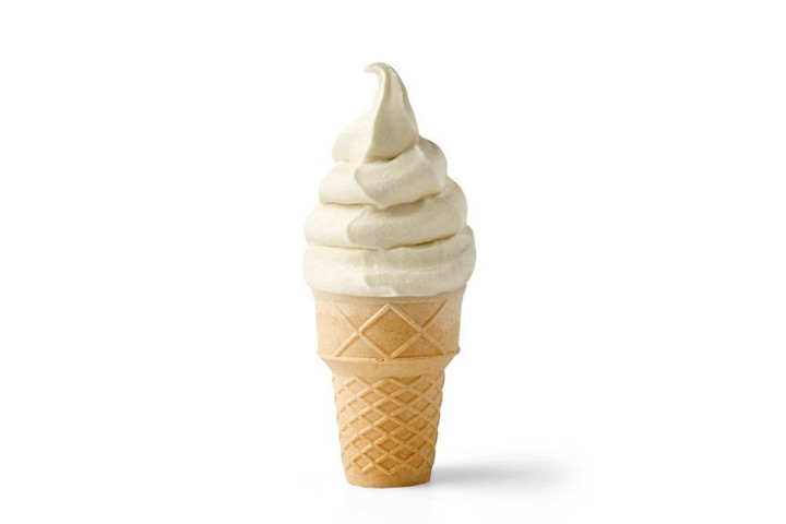 Organic Soft Serve Vanilla Cone