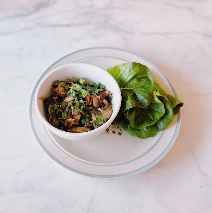 Mushroom Larb Lettuce Wrap (contains fish sauce)