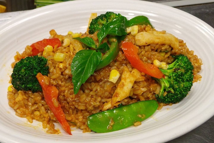 Red & Spice Brown Fried Rice