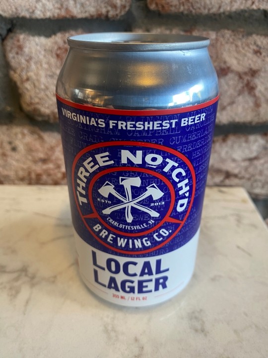 3 Notch’d Local Lager Can