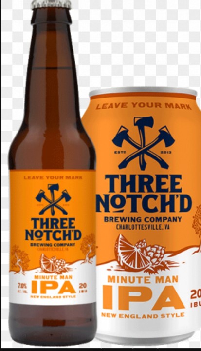 3 Notch'd Minute Man IPA 6 pack