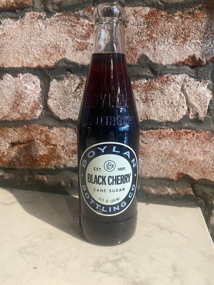 Boylans Black Cherry cane soda