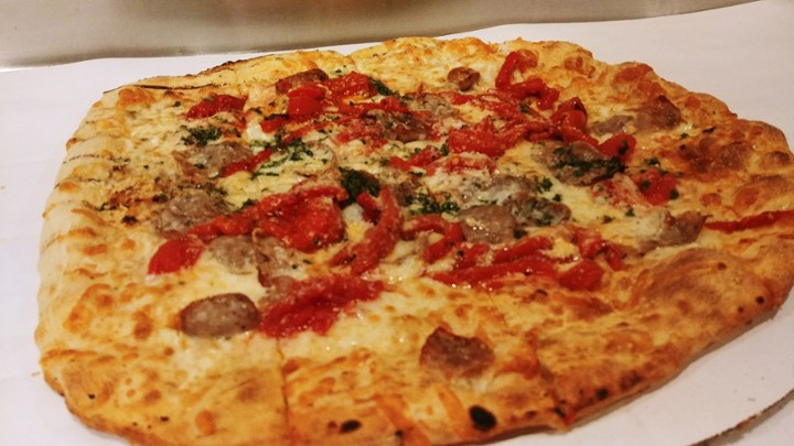 Grilled Sausage Pizza