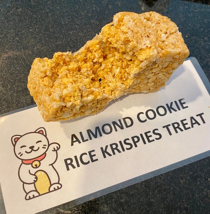 Almond Cookie Rice Krispies Treat