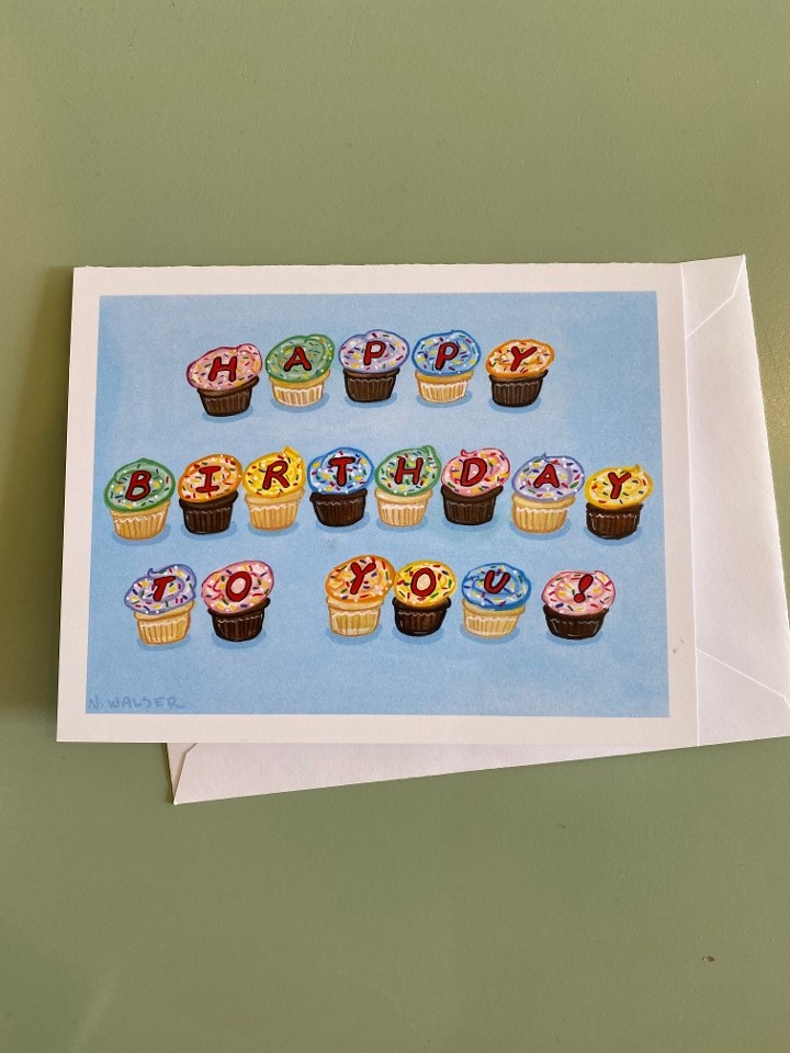 Happy Birthday to You Cupcakes Card