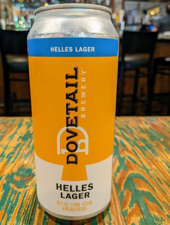 CAN Dovetail Helles Lager (16 oz)
