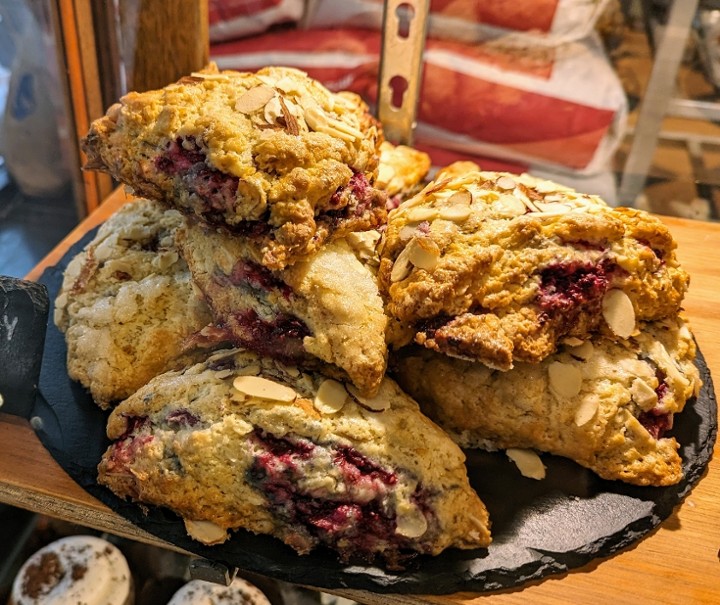 Raspberry Almond Scone