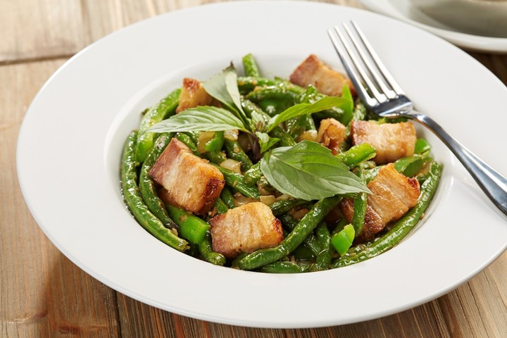 Spicy Basil Pork Belly