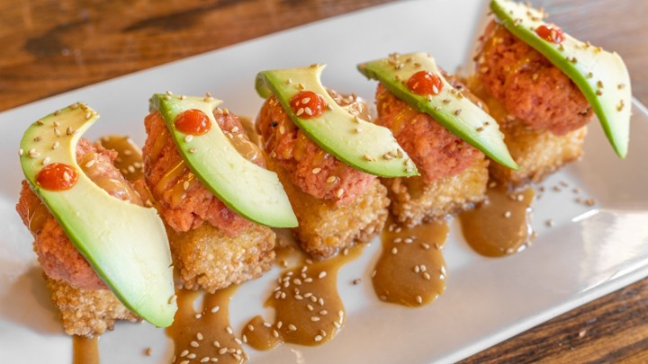 Spicy Tuna Tator Tots