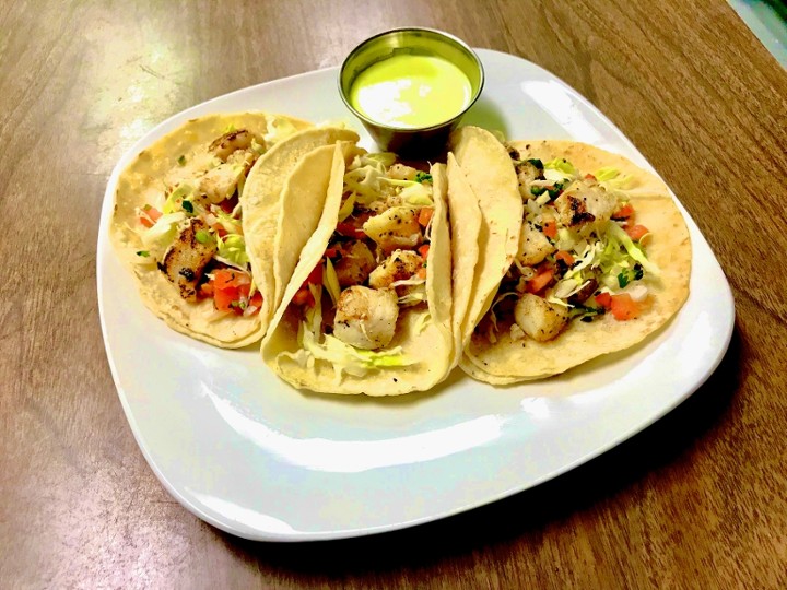 3 Seafood Tacos