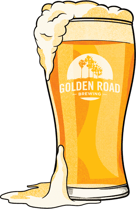 Golden Roads Mango Cart Growler 64 OZ