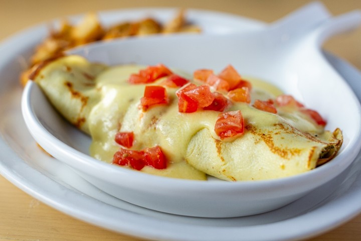 Chicken Crepes Benedict