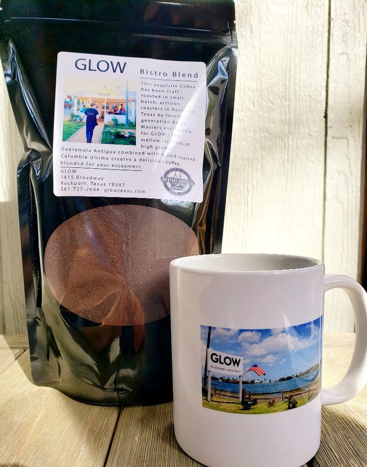 GLOW Bistro Blend Coffee, 1 lb ground