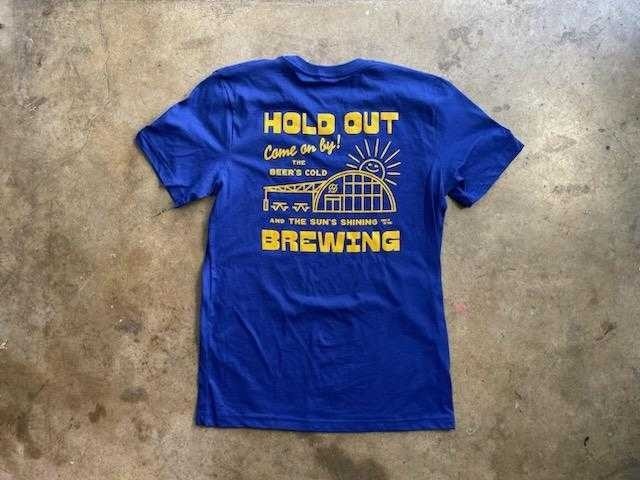 Quonset Crew Tee Blue & Gold