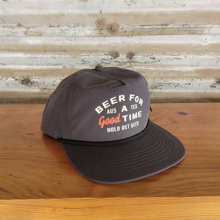 Good Time Beer Hat - Charcoal