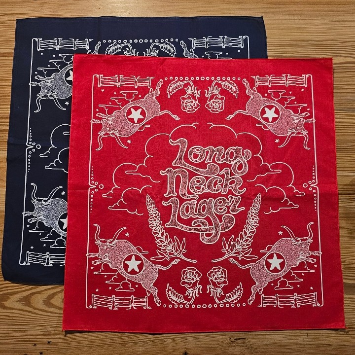 Long Neck Lager Bandana - Red