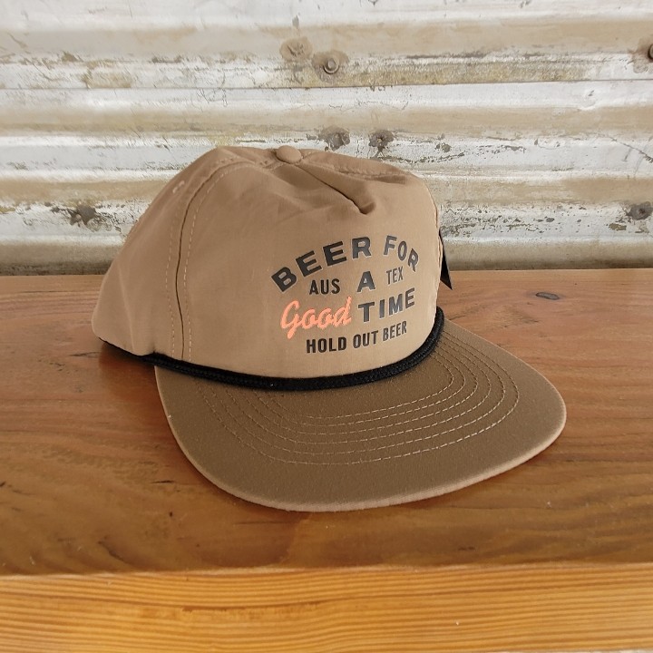 Good Time Beer Hat - Khaki