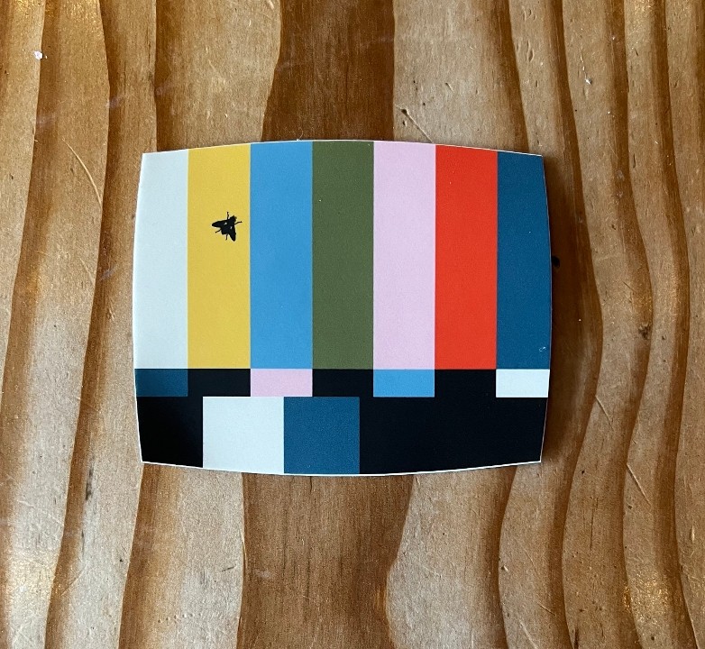 Liquid TV Color Bars Sticker