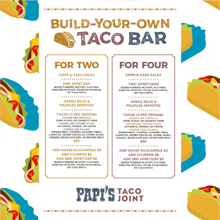 TACO BAR FOR 2