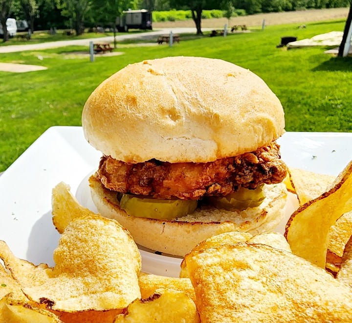 Que Rico Chicken Riverside Riverside Roadhouse - Fried Chicken Sandwich