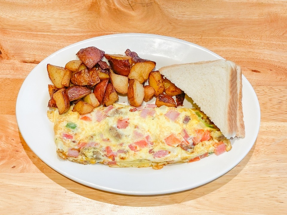 Meat Lover’s Omelet & Toast