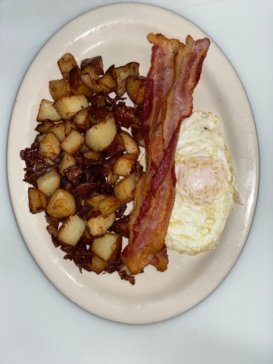 One Egg W/ Bacon & Toast