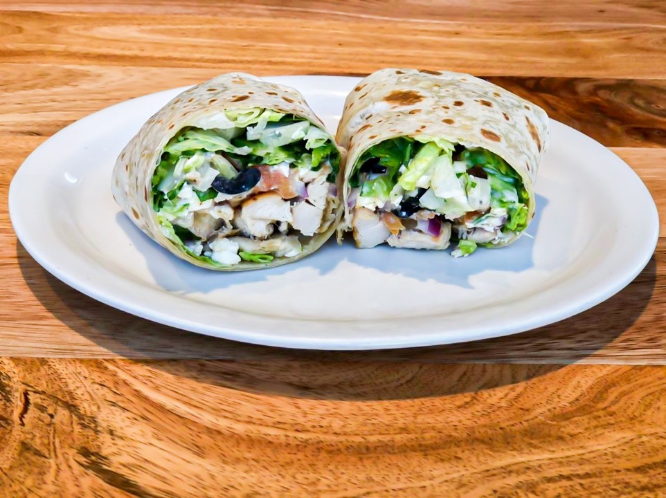 Greek Chicken Wrap With Side