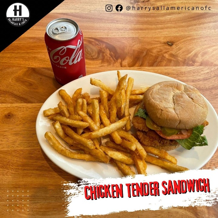 Chicken Tender Sandwich With Side