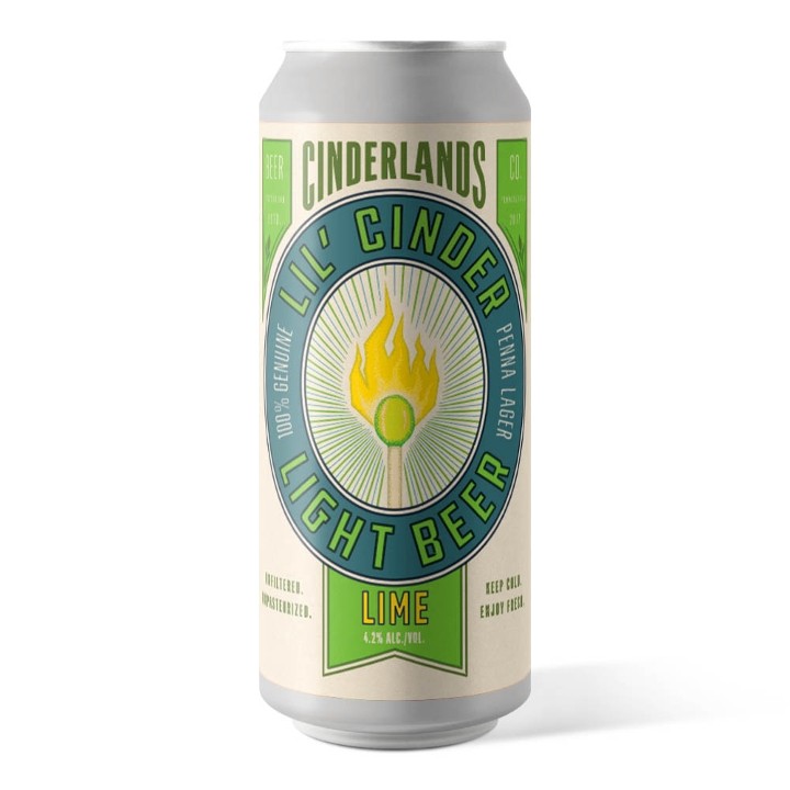 Lil' Cinder Lime - Light Lager - 16oz 4pack