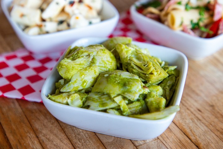 Pesto Artichoke Hearts