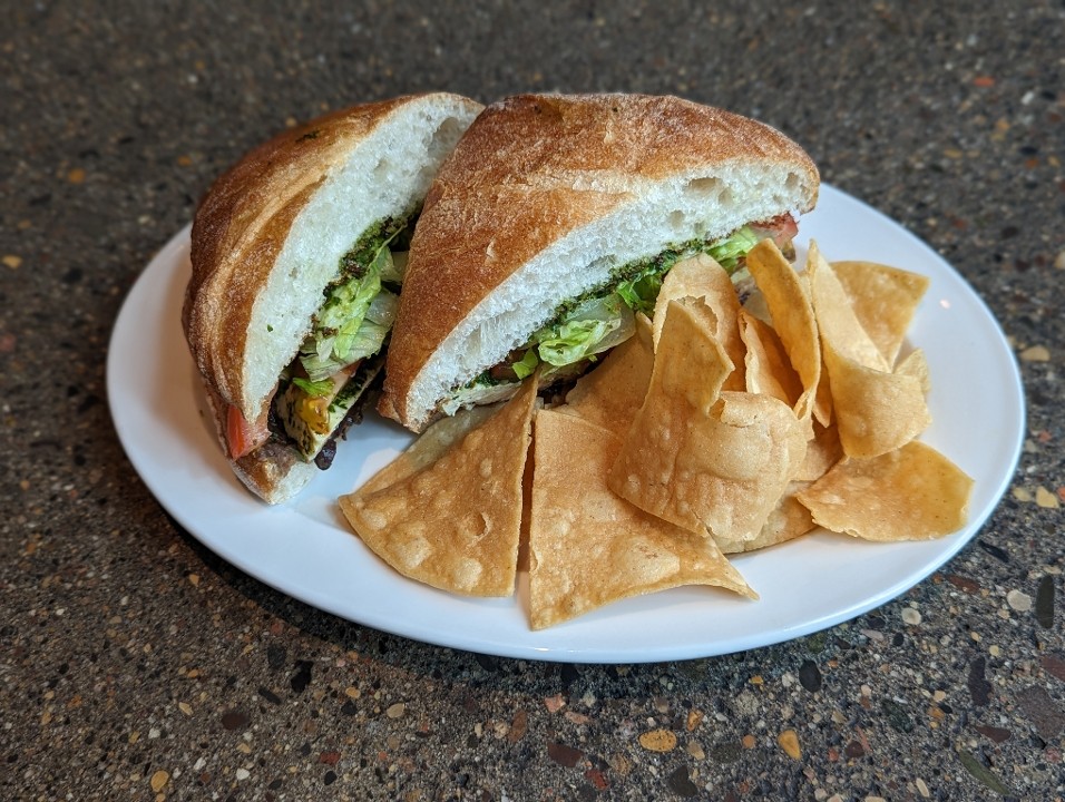 Chimichurri Tofu Sandwich