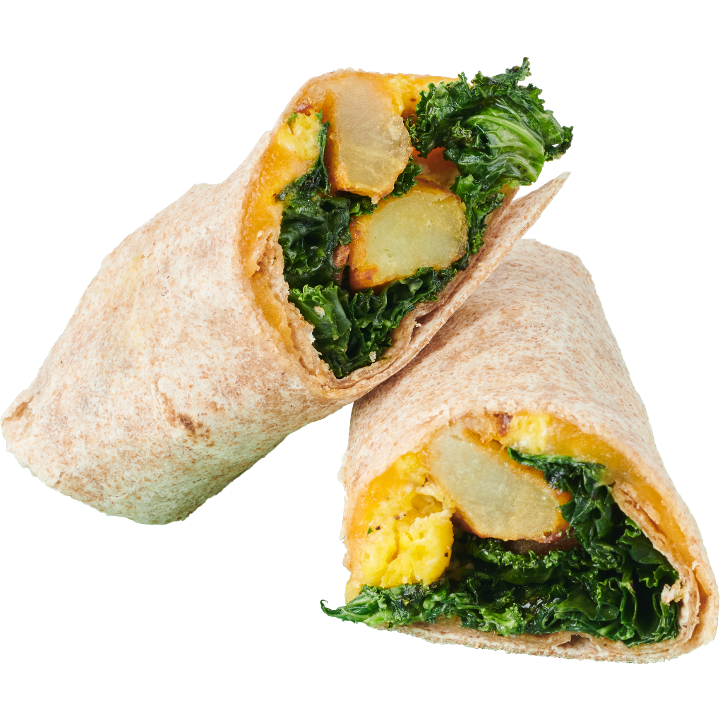 Crispy Potato + Kale Burrito