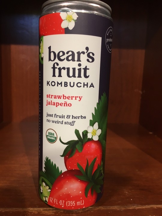 Bear's Fruit Strawberry Jalapeno Kombucha
