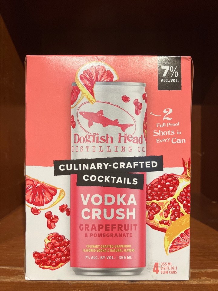Dogfish Head Grapefruit Pomegranate Vodka Crush