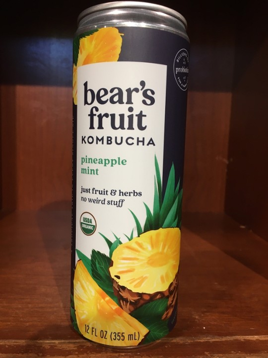 Bear's Fruit Pineapple Mint Kombucha