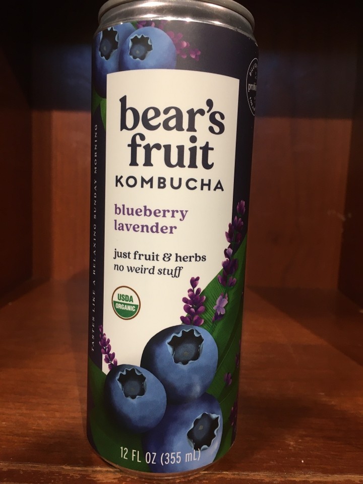 Bear's Fruit Blueberry Lavender Kombucha