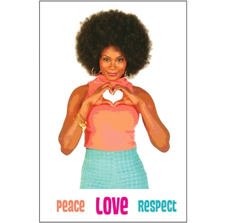 Postcard- Peace Love Respect