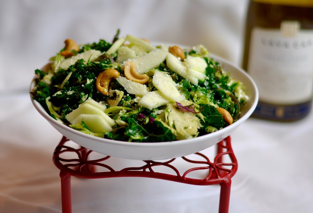 Shaved Brussels Sprouts & Kale Salad