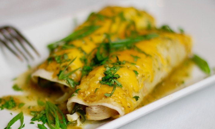 Chicken Enchiladas with Salsa Verde