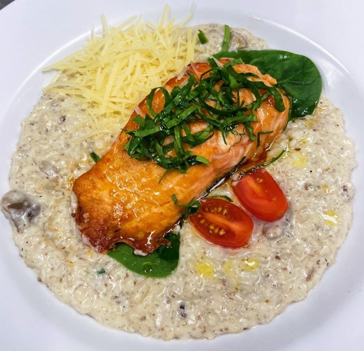 Truffle Salmon Risotto