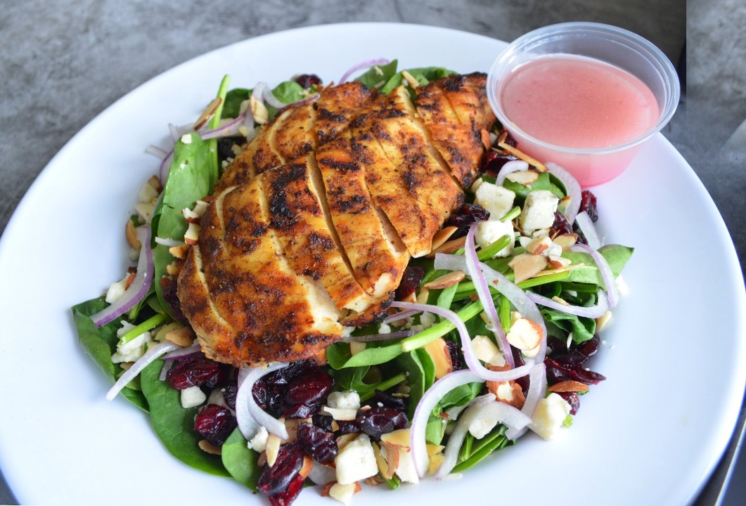Chicken Spinach & Cranberry Salad