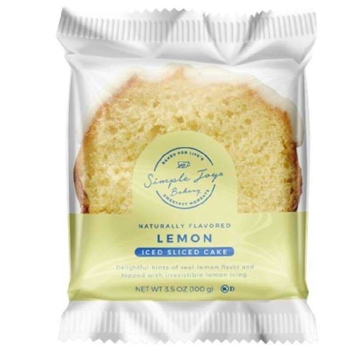 Iced Lemon Sliced Cake