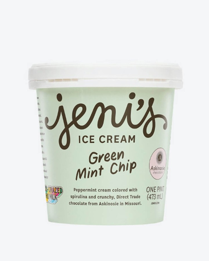 Jeni's: Green Mint Chip Pint