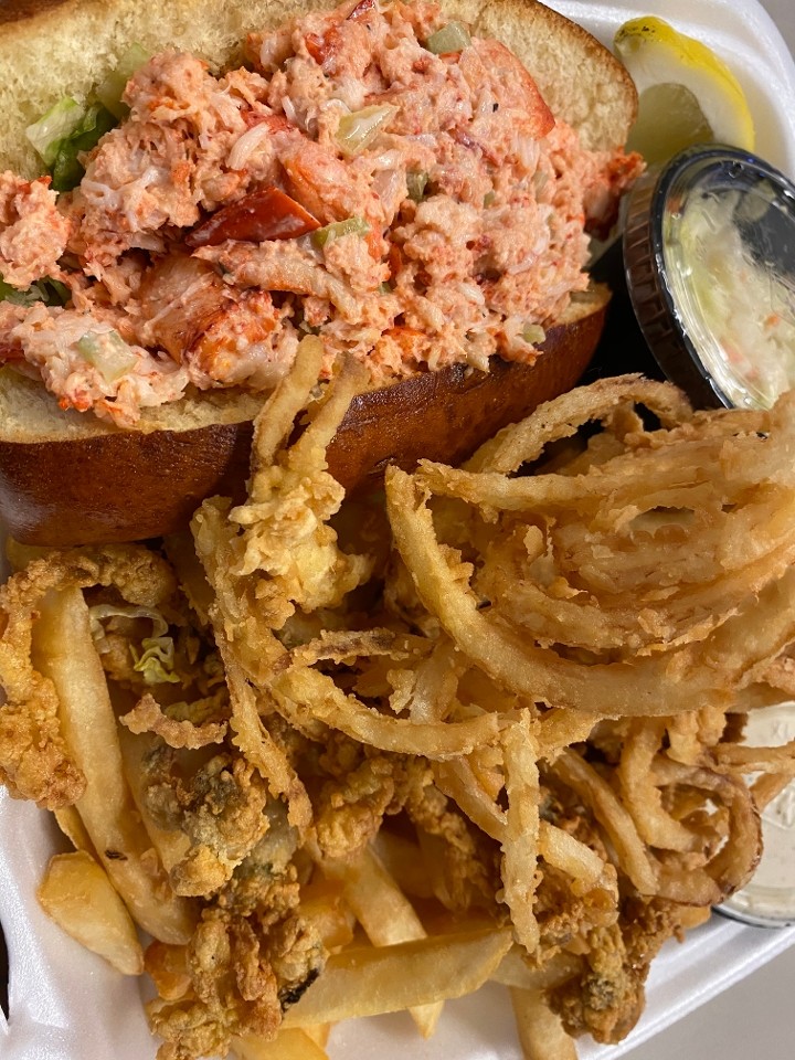 Lobster Roll Salad + Clam Plate