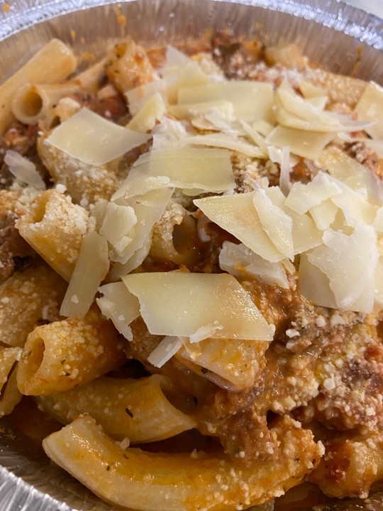 Fresh Rigatoni Bolognese