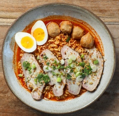 Tom Yum Pork Belly Ramen