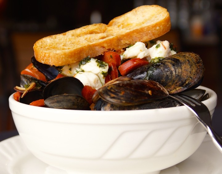 Steamed Mussels