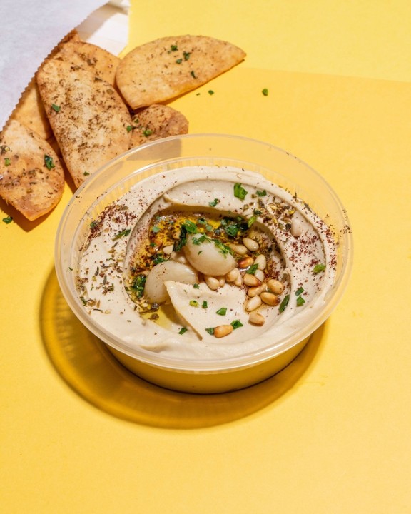 Roasted Garlic and Zaatar Hummus