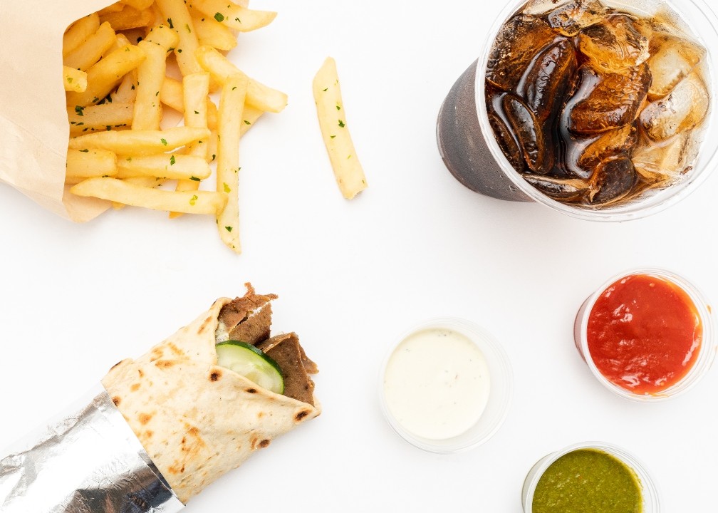 GYRO SPECIAL + FRIES + FOUNTAIN DRINK
