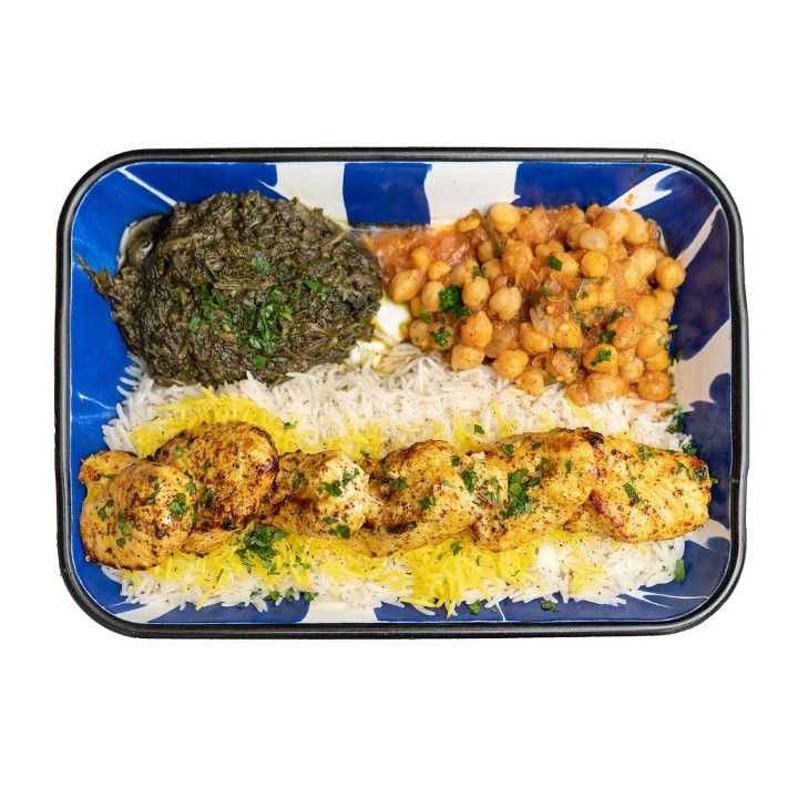 1. Chicken Kabob Platter